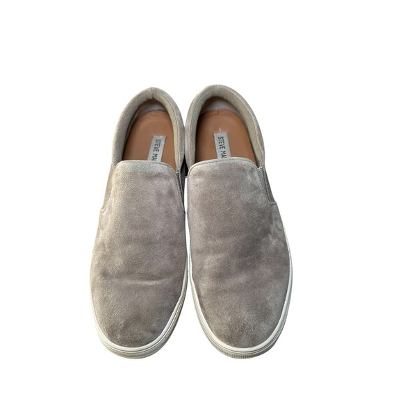 3/$20 Madden Gills Slip On Shoes Suede Taupe / Gray Casual Women's Size 8M - Picture 4 of 8